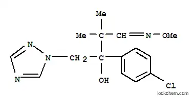 Molecular Structure of 126040-72-0 (2-(4-Chlorophenyl)-4-methoxyimino-3,3-dimethyl-1-(1,2,4-triazol-1-yl)butan-2-ol)