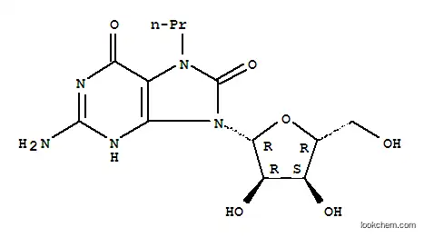 Molecular Structure of 126092-77-1 (7-propyl-8-oxoguanosine)