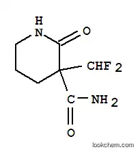 Molecular Structure of 126309-11-3 (3-Difluromethyl-2-oxo-3-piperdinecarboxamide)