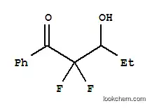 Molecular Structure of 126392-92-5 (1-Pentanone, 2,2-difluoro-3-hydroxy-1-phenyl-, (-)- (9CI))