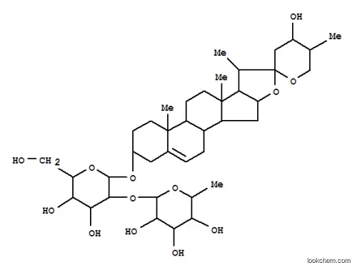 b-D-Glucopyranoside, (3b,16b,24R,25S)-24-hydroxyspirost-5-en-3-yl 2-O-(6-deoxy-a-L-mannopyranosyl)- (9CI)