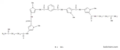 2H-pyrrolium, 5-[[[4-[[[(3Z)-3-amino-3-iminopropyl]amino]carbonyl]-1-methyl-1H-pyrrol-2-yl]amino]carbonyl]-3-[[3-[[[2-[[[4-[[[(3Z)-3-amino-3-iminopropyl]amino]carbonyl]-1-methyl-1H-pyrrol-2-yl]amino]carbonyl]-1-methyl-3H-pyrrolium-4-yl]amino]carbonyl]benz