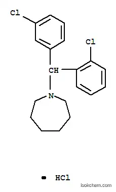 Molecular Structure of 126517-36-0 (1-[(2-chlorophenyl)(3-chlorophenyl)methyl]azepane hydrochloride)