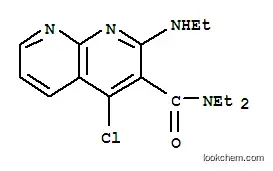 Molecular Structure of 126567-75-7 (4-chloro-N,N-diethyl-2-(ethylamino)-1,8-naphthyridine-3-carboxamide)