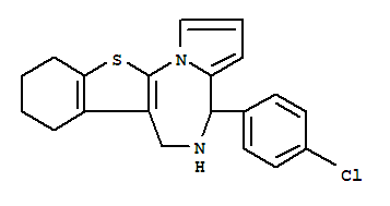 4H-[1]Benzothieno[3,2-f]pyrrolo[1,2-a][1,4]diazepine,4-(4-chlorophenyl)-5,6,7,8,9,10-hexahydro-