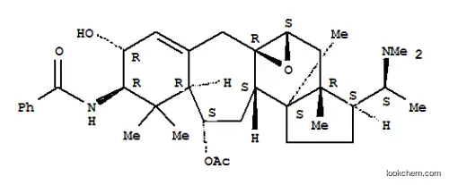 Benzamide,N-[(2R,3R,5aR,6aS,7aR,8S,10aS,10bS,12S,12aR)-12-(acetyloxy)-8-[(1S)-1-(dimethylamino)ethyl]-2,3,5,6a,7,7a,8,9,10,10a,10b,11,12,12a-tetradecahydro-3-hydroxy-1,1,7a,10a-tetramethyl-1H-benzo[4',5']cyclohept[1',2':4,5]indeno[5,6-b]oxiren-2-yl]-
