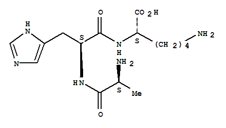 (2S)-6-amino-2-[[(2S)-2-[[(2S)-2-aminopropanoyl]amino]-3-(1H-imidazol-5-yl)propanoyl]amino]hexanoic acid