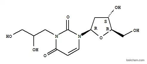 Molecular Structure of 126863-75-0 (3-(2,3-dihydroxypropyl)deoxyuridine)