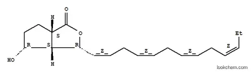 Molecular Structure of 126923-96-4 (1H-Cyclopenta[c]furan-1-one,hexahydro-4-hydroxy-3-(1Z,4Z,7Z,10Z)-1,4,7,10-tridecatetraen-1-yl-,(3R,3aS,4R,6aS)-)