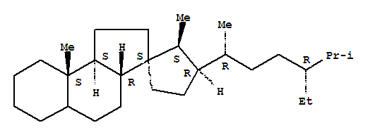 Molecular Structure of 127036-98-0 (Spiro[3H-benz[e]indene-3,1'-cyclopentane],3'-[(1R,4R)-4-ethyl-1,5-dimethylhexyl]dodecahydro-2',9a-dimethyl-,(1'S,2'S,3'R,3aR,9aS,9bS)-)