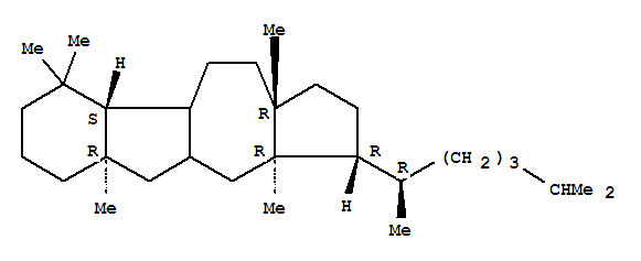 Molecular Structure of 127037-00-7 (1H-Benzo[a]cyclopent[f]azulene,3-[(1R)-1,5-dimethylhexyl]hexadecahydro-3a,5a,9,9,11a-pentamethyl-,(3R,3aR,5aR,9aS,11aR)-)