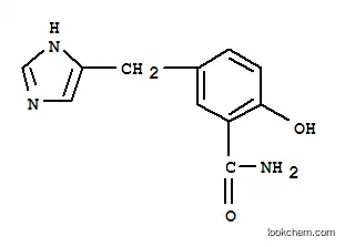 Molecular Structure of 127182-75-6 (2-hydroxy-5-(1H-imidazol-5-ylmethyl)benzamide)