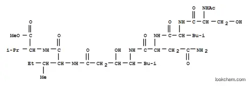 N-acetyl-L-seryl-L-leucyl-N~1~-[(3S,4S)-3-hydroxy-1-{[(2S,3S)-1-{[(2S)-1-methoxy-3-methyl-1-oxobutan-2-yl]amino}-3-methyl-1-oxopentan-2-yl]amino}-6-methyl-1-oxoheptan-4-yl]-L-aspartamide