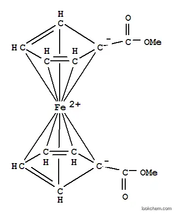 Molecular Structure of 1273-95-6 (dimethyl 1,1'-ferrocenedicarboxylate)
