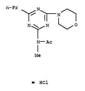 Acetamide,N-methyl-N-[4-(4-morpholinyl)-6-propyl-1,3,5-triazin-2-yl]-, hydrochloride(1:1)