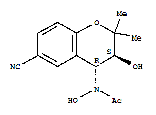 N-[(3S,4R)-6-CYANO-3,4-DIHYDRO-3-HYDROXY-2,2-DIMETHYL-2H-1-BENZOPYRAN-4-YL]-N-HYDROXYACETAMIDE