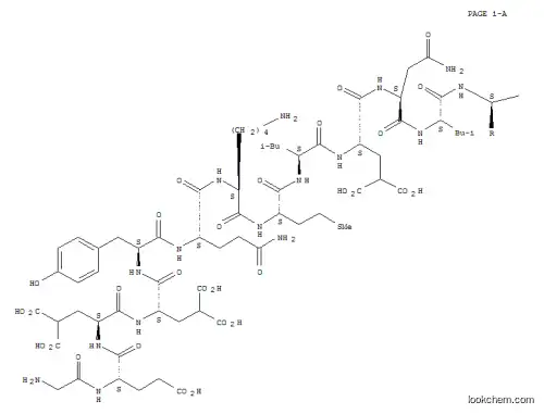 L-Alaninamide,glycyl-L-a-glutamyl-4-carboxy-L-a-glutamyl-4-carboxy-L-a-glutamyl-L-tyrosyl-L-glutaminyl-L-lysyl-L-methionyl-L-leucyl-4-carboxy-L-a-glutamyl-L-asparaginyl-L-leucyl-L-arginyl-4-carboxy-L-
