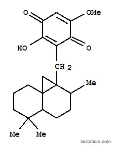 Molecular Structure of 127506-68-7 (2-Hydroxy-3-[(2,5,5-trimethyl-1,8a-methanodecalin-1-yl)methyl]-5-methoxy-2,5-cyclohexadiene-1,4-dione)