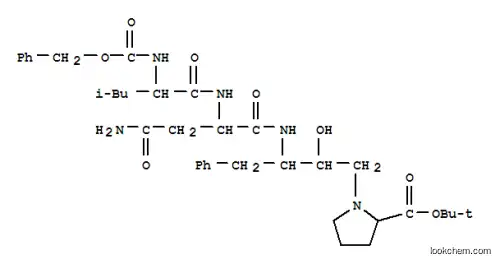 Molecular Structure of 127749-92-2 (N-[(benzyloxy)carbonyl]-L-leucyl-N~1~-{(2S,3R)-4-[(2S)-2-(tert-butoxycarbonyl)pyrrolidin-1-yl]-3-hydroxy-1-phenylbutan-2-yl}-L-aspartamide)