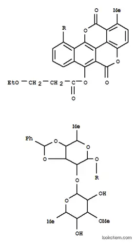 Molecular Structure of 128201-92-3 (6-O-(3-ethoxypropionyl)-3',4'-O-exo-benzylidenechartreusin)