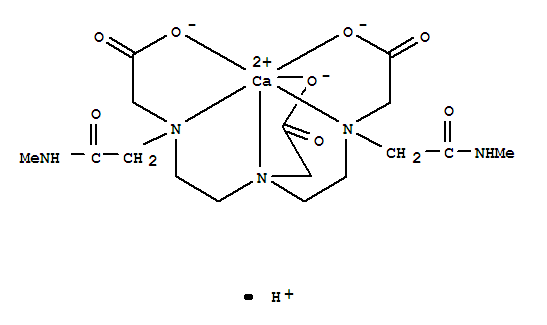 Calciate(1-),[5,8-bis[(carboxy-kO)methyl]-11-[2-(methylamino)-2-oxoethyl]-3-oxo-2,5,8,11-tetraazatridecan-13-oato(3-)-kN5,kN8,kN11,kO13]-, hydrogen (9CI)