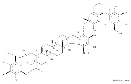 Molecular Structure of 128397-33-1 (b-D-Glucopyranosiduronic acid, (3b)-28-(b-D-glucopyranosyloxy)-28-oxoolean-12-en-3-yl O-b-D-glucopyranosyl-(1&reg;4)-O-b-D-glucopyranosyl-(1&reg;2)- (9CI))