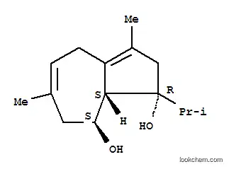 Molecular Structure of 128397-34-2 ((1R)-1,2,4,7,8,8aα-Hexahydro-1-isopropyl-3,6-dimethylazulene-1β,8α-diol)