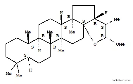 Molecular Structure of 128450-75-9 (A'-Neogammacerane,17,29-epoxy-29-methoxy-, (17a,22S,29R)- (9CI))