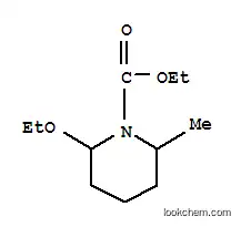 Molecular Structure of 128561-91-1 (1-Piperidinecarboxylicacid,2-ethoxy-6-methyl-,ethylester(9CI))