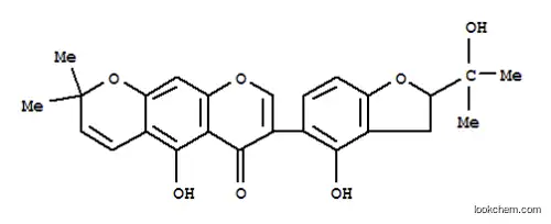 2H,6H-Benzo[1,2-b:5,4-b']dipyran-6-one,7-[2,3-dihydro-4-hydroxy-2-(1-hydroxy-1-methylethyl)-5-benzofuranyl]-5-hydroxy-2,2-dimethyl-(9CI)