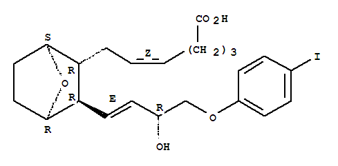 7-[(1S,2R,3R,4R)-3-[(1E,3R)-3-HYDROXY-4-(4-IODOPHENOXY)-1-BUTENYL]-7-OXABICYCLO[2.2.1]HEPT-2-YL]-5Z-HEPTENOIC ACID