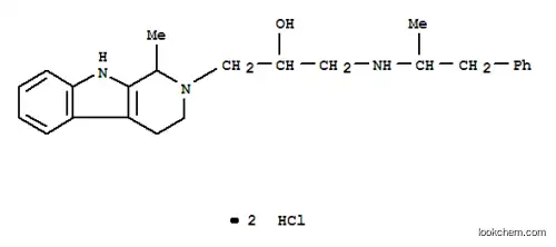 Molecular Structure of 128857-35-2 (1-[(1-methyl-2-phenylethyl)amino]-3-(1-methyl-1,3,4,9-tetrahydro-2H-beta-carbolin-2-yl)propan-2-ol dihydrochloride)
