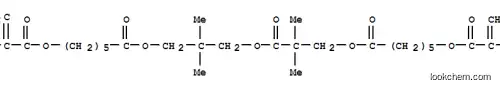 Molecular Structure of 128940-91-0 (Hexanoic acid,6-[(2-methyl-1-oxo-2-propenyl)oxy]-,3-[2,2-dimethyl-3-[[6-[(2-methyl-1-oxo-2-propenyl)oxy]-1-oxohexyl]oxy]-1-oxopropoxy]-2,2-dimethylpropylester (9CI))