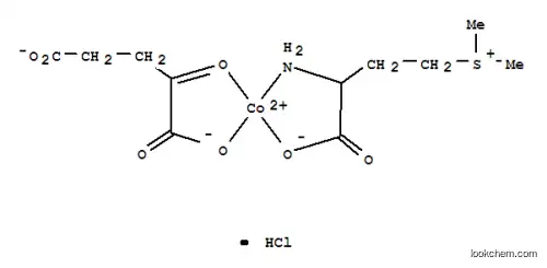 Molecular Structure of 129005-21-6 (cobalt(2+) 2-oxopentanedioate 2-amino-4-(dimethylsulfonio)butanoate (1:1) hydrochloride)