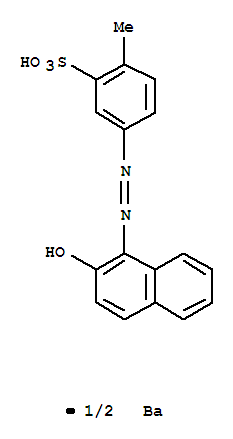 Benzenesulfonic acid,5-[2-(2-hydroxy-1-naphthalenyl)diazenyl]-2-methyl-, barium salt (2:1)