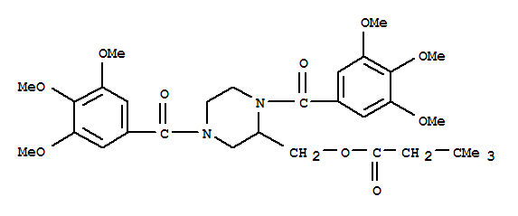 [1,4-Bis(3,4,5-trimethoxybenzoyl)piperazin-2-yl]methyl 3,3-dimethylbutanoate