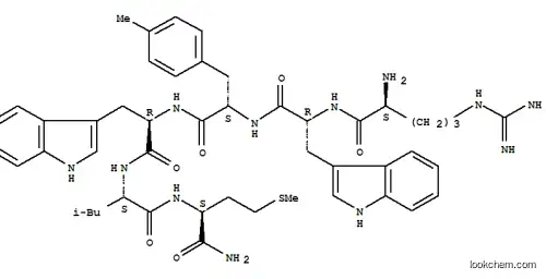 Molecular Structure of 129244-81-1 (substance P (6-11), Arg(6)-Trp(7,9)-Me-Phe(8)-)