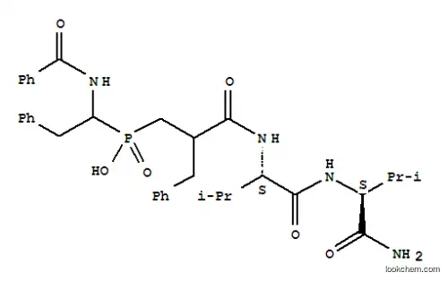 Molecular Structure of 129318-24-7 (N-(3-{[1-(benzoylamino)-2-phenylethyl](hydroxy)phosphoryl}-2-benzylpropanoyl)-L-valyl-L-valinamide)