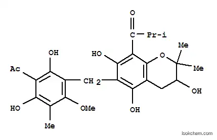 1-[6-(3-acetyl-2,4-dihydroxy-6-methoxy-5-methylbenzyl)-3,5,7-trihydroxy-2,2-dimethyl-3,4-dihydro-2H-chromen-8-yl]-2-methylpropan-1-one