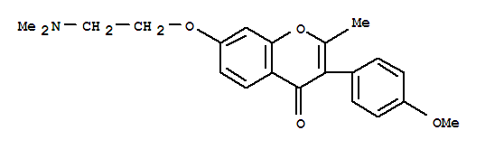 8-[2-(dimethylamino)ethoxy]-3-(4-methoxyphenyl)-2-methylchromen-4-one