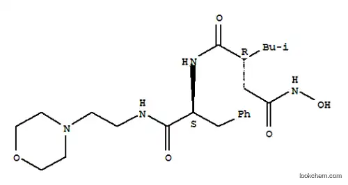 Molecular Structure of 130128-31-3 (Butanediamide,N4-hydroxy-2-(2-methylpropyl)-N1-[(1S)-2-[[2-(4-morpholinyl)ethyl]amino]-2-oxo-1-(phenylmethyl)ethyl]-,(2R)-)