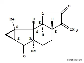 Molecular Structure of 130170-06-8 (Cycloprop[2,3]indeno[4,5-b]furan-2,6(3H,4H)-dione,octahydro-5a,7a-dimethyl-3-methylene-, (3aS,5aR,6aS,7aS,7bS,7cS)-)