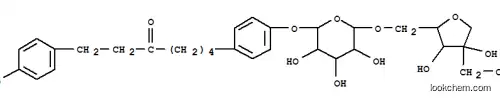 Molecular Structure of 130233-81-7 (3-Heptanone,7-[4-[(6-O-D-apio-b-D-furanosyl-b-D-glucopyranosyl)oxy]phenyl]-1-(4-hydroxyphenyl)- (9CI))