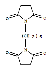 Molecular Structure of 13030-16-5 (2,5-Pyrrolidinedione,1,1'-(1,6-hexanediyl)bis-)