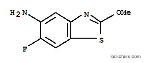 Molecular Structure of 130309-91-0 (5-Benzothiazolamine,6-fluoro-2-methoxy-(9CI))