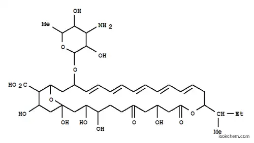 Molecular Structure of 130433-01-1 (12,31-Dioxabicyclo[25.3.1]hentriaconta-15,17,19,21,23-pentaene-28-carboxylicacid, 25-[(3-amino-3,6-dideoxy-b-D-mannopyranosyl)oxy]-1,3,4,9,29-pentahydroxy-13-(1-methylpropyl)-7,11-dioxo-(9CI))