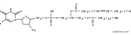 Molecular Structure of 130466-13-6 (3'-azido-3'-deoxythymidine monophosphate diglyceride)