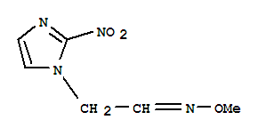 Molecular Structure of 130545-83-4 (1H-Imidazole-1-acetaldehyde,2-nitro-, O-methyloxime)