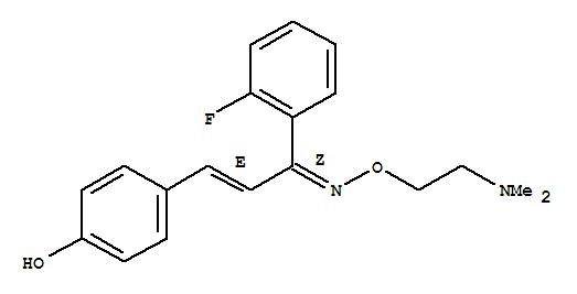 4-[(Z)-3-(2-dimethylaminoethoxyamino)-3-(2-fluorophenyl)prop-2-enylidene]cyclohexa-2,5-dien-1-one