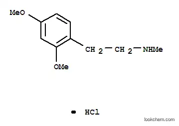 Molecular Structure of 13062-99-2 (2-(2,4-dimethoxyphenyl)-N-methylethanamine hydrochloride (1:1))